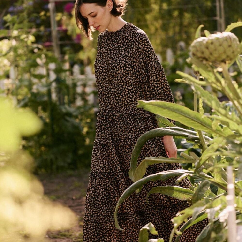 THE GREAT. Windchime Maxi Dress 1/S